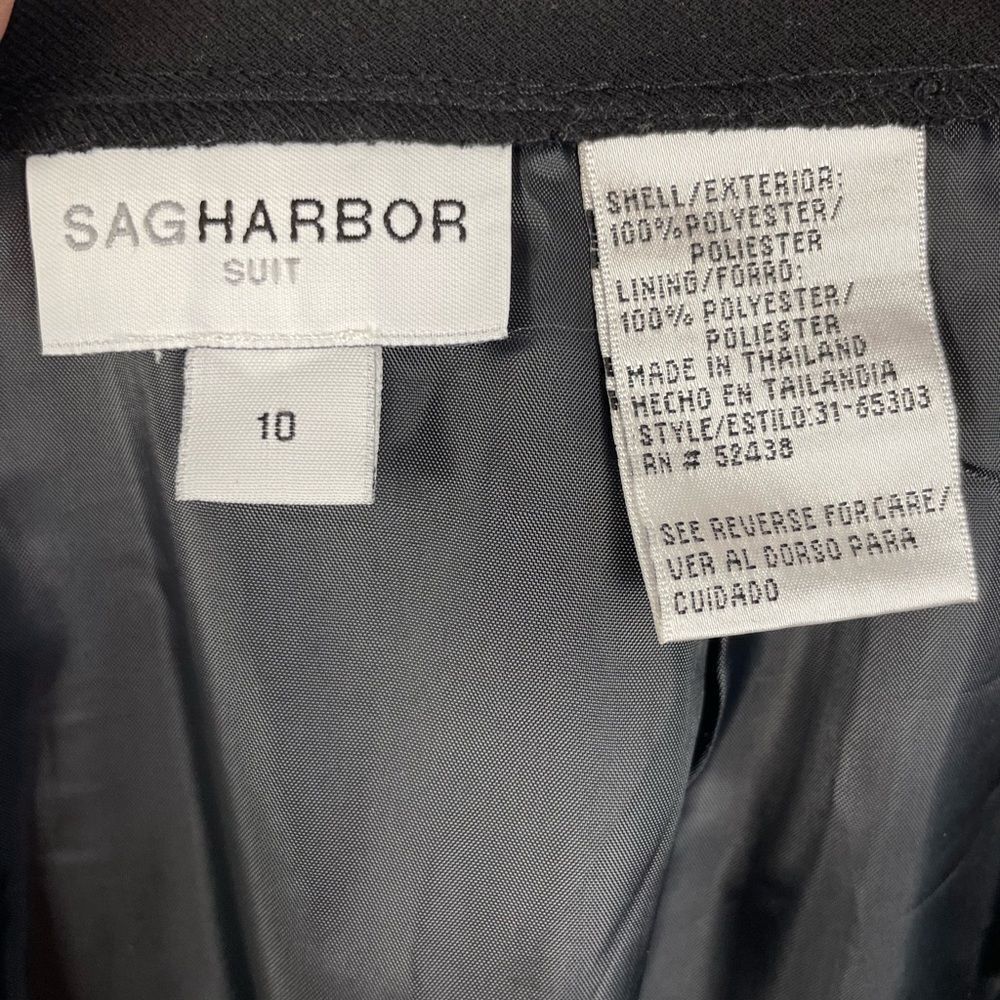 Sag Harbor Suit Black Maxi Skirt Size 10 EUC - Picture 5 of 5